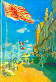 Claude Monet Hotel des Roches Noires in Trouville Art Print Poster Masterprint