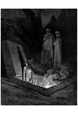 Gustave Doré (Illustration to Dante's "Divine Comedy," Inferno - The Heretics) Art Poster Print Prints