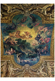 Eugène Ferdinand Victor Delacroix (Apollo destroyed the serpent Python (ceiling of the Galerie d'Ap Print