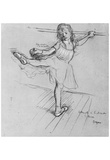 Edgar Germain Hilaire Degas (Little Dancer at the Bar) Art Poster Print Prints