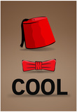Fez and Bowtie Cool Poster Pôsters Fez and Bowtie Cool Poster Pôsters