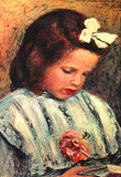 Pierre Auguste Renoir A Reading Girl Art Print Poster Masterprint