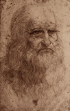 Leonardo Da Vinci (Self-Portrait) Art Poster Print Masterprint