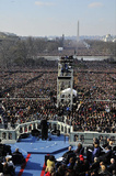 President Barack Obama (Giving Inaugural Address) Art Poster Print Masterprint