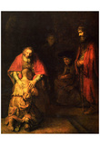 Rembrandt Harmensz. van Rijn (Return of the Prodigal Son) Art Poster Print Posters