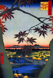 Utagawa Hiroshige Japanese Maple Trees at Mama Art Print Poster Masterprint
