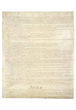 U.S. Constitution Page 2 Art Poster Print Masterprint