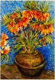 Vincent Van Gogh (Still Life with Crown Imperials in a Bronzevase) Art Poster Print Prints