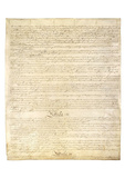U.S. Constitution Page 3 Art Poster Print Masterprint