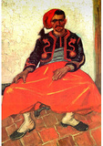 Vincent Van Gogh The Seated Zouave Art Print Poster Masterprint