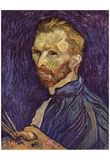 Vincent Van Gogh (Self Portrait with Palette) Art Poster Print Prints