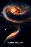 Rose Galaxies Hubble Space Photo Poster Print Masterprint