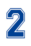 Varsity Number 2 (two)Make Your Own Banner Sign Poster Posters