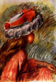 Pierre Auguste Renoir Girl's Head Art Print Poster Masterprint