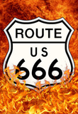 Route 666 Highway to Hell Poster Print Masterprint