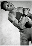 Sugar Ray Robinson Flexing Archival Photo Sports Poster Print Posters