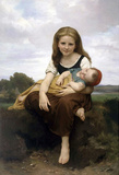 William-Adolphe Bouguereau The Elder Sister Art Print Poster Masterprint