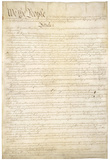 U.S. Constitution (First Page) Art Poster Print Posters