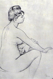 Pierre Auguste Renoir Bather Art Print Poster Masterprint