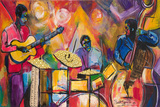 Jazz Trio Prints by Everett Spruill