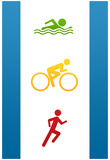 Triathlon Sports Poster Print Prints