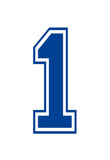 Varsity Number 1 (one) Make Your Own Banner Sign Poster Masterprint