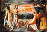 Paul Cezanne Judgement of Paris Art Poster Masterprint