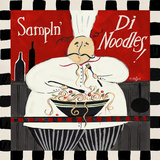 Noodles Square Prints by Rebecca Lyon