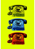 Vintage Rotary Telephone Pop Art Print Poster Masterprint