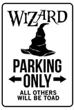 Wizard Parking Only Sign Poster Masterprint
