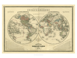 Johnson's Globular World Giclée-Druck von Vision Studio 
