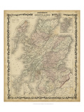 Johnson's Map of Scotland Giclee Print