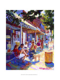 Nuffer's Colorful Cafe Giclee Print by Curney Nuffer