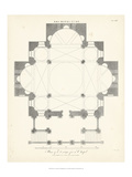 Plan for a Chapel Giclee Print by J. Wilkes