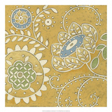 Non-embellished Crewel Blossoms II Giclee Print by Chariklia Zarris