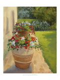 Urns by the Villa Giclee Print by Mary Jean Weber
