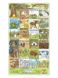 Alphabet Poster Giclee Print by Tara Friel