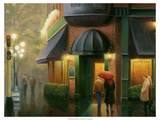 Rainy Day Pub Giclee Print by Leo Stans