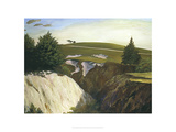 Sun Setting Behind 18th, Pasatiempo Giclee Print by Michael G. Miller