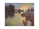 Evening Wetlands Giclee Print by Mary Jean Weber