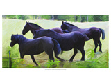 Guilford Horses II Reproduction procédé giclée par Robert Mcclintock