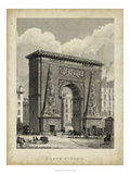 Porte St. Denis Giclee Print by A. Pugin