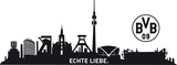 BVB Skyline Mit Logo-2 sheets Wandtattoo