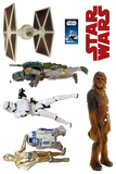 Star Wars Set 2 6 parts wandtattoos