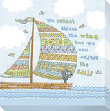 We Cannot Direct the Wind Stretched Canvas Print by Jen Skelley