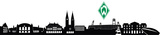 SV Werder Bremen Skyline Mit Logo 2-Sheets wandtattoos