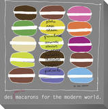 Petite Macarons Reproduction transférée sur toile par  KOCO