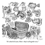 "It's what he'd want, Mom—they're all together now."  - New Yorker Cartoon Premium Giclee Print by Edward Koren