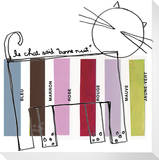 Le Chat Stretched Canvas Print by  KOCO