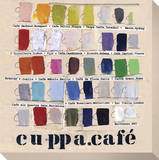 Cuppa Cafe Stretched Canvas Print by  KOCO
